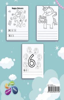 Unicorn Number &amp; Letter Tracing Coloring Book for Kids : Great Unicorn Activity Book for Girls and Kids. Perfect Unicorn Gift workbook for Toddlers and Little Girls for Handwriting Practice and...