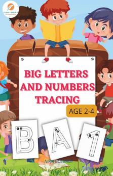 Big Letters And Numbers Tracing : Homeschool Preschool Learning Activities