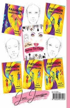 Makeup Face Charts Volume 2 : Blank Makeup Face Chart Worksheets For Makeup Lovers From Amateur To Pro To Organize And Plan Their Designs. Faces With Open And Closed Eyes. Gift Idea Pro And Amat...