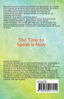 The Time to Speak is Now