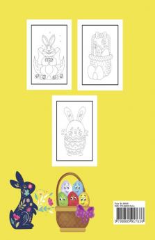 50 Easter Coloring Pages For Kids Ages 4-8 : A Collection of Easter Egg and bunny Colouring Pages for Kids