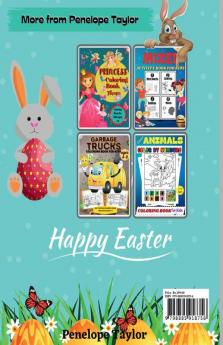 Easter Activity Book for Kids Ages 8-12 : A Fun Activity Book for Girls and Boys with Cute Easter Day | Easter Coloring Pages  Easter Scissor Skills  Learn to Draw   Mazes | 90 PAGES