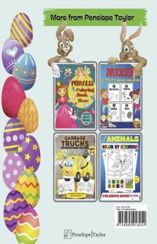 Happy Easter Coloring Book for Kids 4-8 Ages : A Fun Coloring Book for Girls and Boys with Cute Easter Day Things Such As Big Easter Egg Baskets Bunnies Flowers