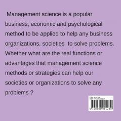 MANAGEMENT SCIENCE