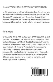 Secret of Professional Intrapreneur : Aspirations to successful professional life redefined