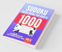 1000 Sudoku Puzzle Books For Adults | For Beginner To Expert (Easy Medium Difficult Hard) | Vol 9