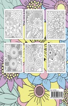 Flowers Coloring Book for Adults : Coloring Book with Flower Designs