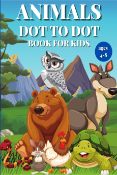 Animals Dot to Dot Book For Kids : Fun and challenging for children aged 4-8.Dot to Dot Puzzles for Kids boys and girls.Great Gift For childrens and Kids.