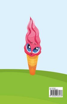 Kawaii Food Coloring Book For Kids: Cute Dessert Cupcake Donut Candy Ice Cream Chocolate Food Fruits Easy Coloring Pages For Toddler Girls And Kids