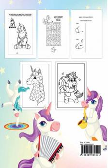 UNICORN ACTIVITY BOOK FOR KIDS : Amazing Unicorn Activity Book For Girls Ages 4-8 6-9: Beautiful Unicorn Coloring Pages Big Unicorn Dot Markers Illustrations Fun How To Draw Unicorns Unicorn Puz...