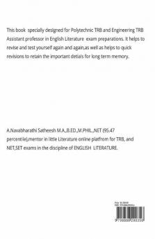 Polytechnic Trb English Literature Revision Copy