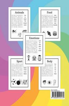 Word Search Book For Kids Ages 6-8: Amazing Educational Word Search Activity Book For Boys And Girls. Fun Word Search Puzzle Book With Brain Games For Kids. Challenging Search And Find Puzzles For ...
