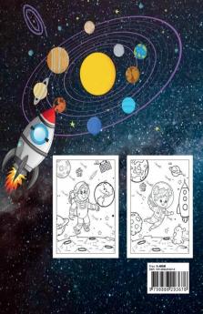 SPACE COLORING BOOK FOR KIDS : Fantastic and Fun Space Coloring Pages for Boys and Girls Ages 4-8