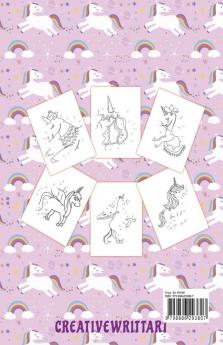 Unicorn Activity Dot To Dot : Funny Connect Dot To Dot Puzzles with Coloring Fun for Girls