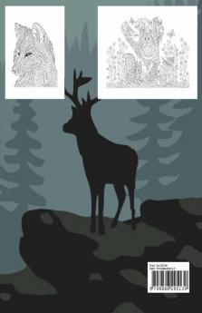 Forest Animals Coloring Book For Adults : Featuring Plants Birds And Beautiful Forest Wildlife For Stress Relief And Relaxation