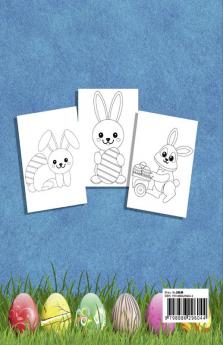 Happy Easter Coloring Book for Kids : Funny &amp; Cute Large Print Holiday Colouring Patterns with Big Easy &amp; Simple Drawings for Kids and Toddlers | Adorable Easter Bunnies and Charming Easter...