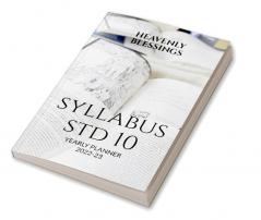 SYLLABUS STD 10 : YEARLY PLANNER FOR ACADEMIC YEAR 2022-23