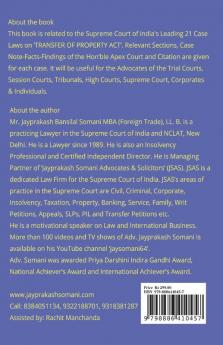Transfer Of Property Act- Supreme Court’S Leading Case Laws : Case Notes- Facts- Findings Of Apex Court Judges And Citations