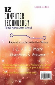 12 Computer Technology: 12Th Tamil Nadu State Board
