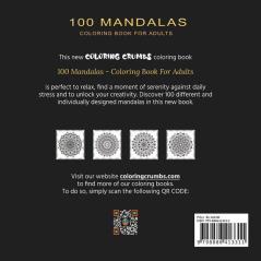 100 Mandalas : An Adult Coloring Book With 100 Beautiful And Relaxing Mandalas For Stress Relief And Relaxation (English Version)