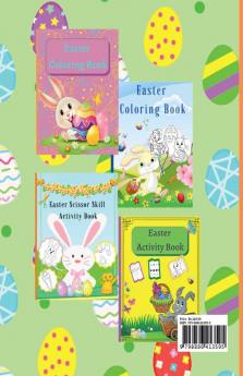 Easter Coloring Book for Toddlers : Lovely bunnies and their cute friends