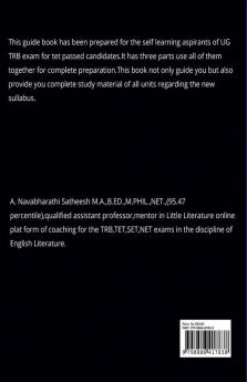 Ug Trb English Literature Detailed Guide Book-Iii