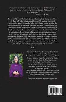 Right To Freedom Of Speech And Expression: With Special Reference To Electronic Media