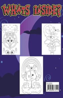 Creepy Kawaii Coloring Book : Cute Pastel Goth Satanic and Funny Horror Coloring Pages for Adults &amp; Teens