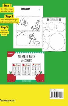 Big Cut And Paste Book For Kids : More Than 80 Preschool Activities To Practice Scissor Skills Coloring And Pasting