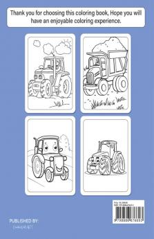 Farm Tractor Coloring Book For Boys : Awsome Tractor Images For Your Child