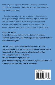 Java Programming Made Easy For Class Ix Icse: From Basics To Pattern Printing