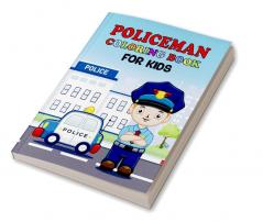 Policeman Coloring Book For Kids : Inspirational Policeman Coloring For Toddlers &amp; Kids