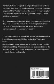 Ponder 2021 : Annual Collection of Poem Reviews