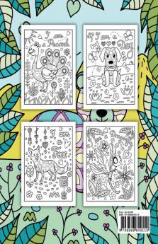 Animal Mandala Coloring Book for Kids : Cute Animal Coloring Pages in Mandala Style and Playful Doodles for Stress Relieving and Relaxation