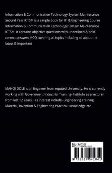 Information and Communication Technology System Maintenance Second Year ICTSM : Objective Question Answers
