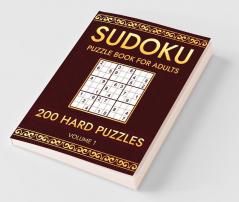 Sudoku 200 Hard Puzzles Volume 1 : Puzzle Book For Adults