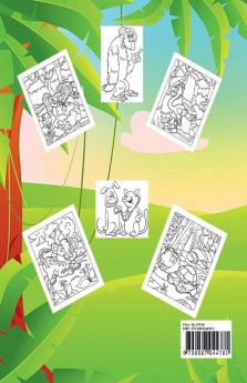 Cute Animals – Coloring Book For Kids : Funny and Relaxing Coloring Book for Kids In A Big 8.5 x 11-inches Format With 30 Big Pages To Color and Learn About Different Jungle and Farm Animals