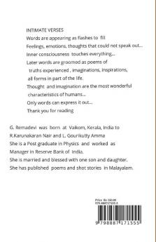 INTIMATE VERSES : POETRY COLLECTION