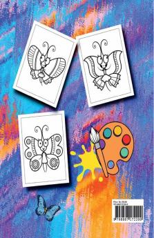 Let's Color Butterflies : Kids Coloring Book