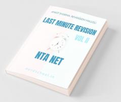 Last Minute Revision Vol Ii : Nta Net English