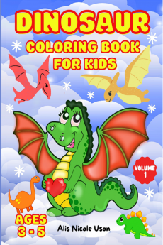 Dinosaur Coloring Book For Kids : Dinosaur coloring book for Toddler girl boy children. Cute Dinosaur Coloring Book Baby Boys Girls First Book Dino Coloring Book Kids Cute &amp; fun dinosaur colori...