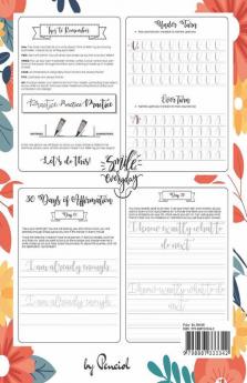 Daily Mindful Lettering Book : 30 Days Of Lettering Affirmations - Lettering And Modern Calligraphy Tracing