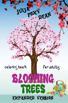 Blooming Trees Coloring Book : 50 Beautiful Flowers Coloring Pages for Adults Relaxing Activity Pages with Modern Design