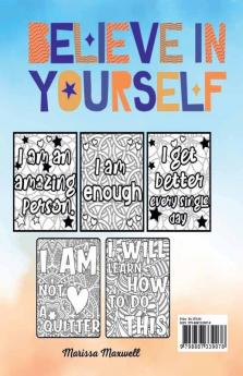 I am Positive Affirmations Coloring Book for Kids : Motivational Words for Self Worth and Self Confidence