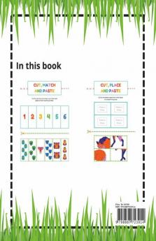 Cut And Paste Activity Book For Kids: Workbook For Toddlers Kindergarten Kids Ages 3456 | Learn Scissors Skills With Puzzles Shadow Tracing And Number Counting