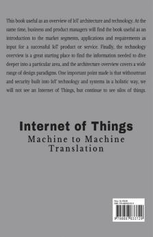 Internet of Things : Machine to Machine Translation