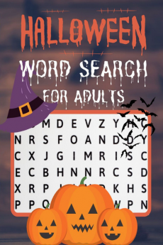 Halloween Word Search for Adults : Halloween Activity Book for Adults Large Print – 80 Puzzles Word Search