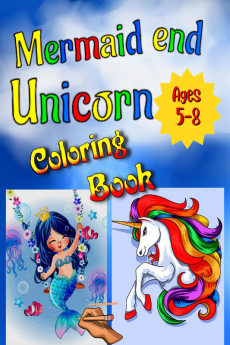 Mermaid &amp; Unicorn Coloring Book : Fun Activity Book For Kids Ages 4-6 Includes: Coloring Word Search Dot to ... | For Little Girls and Kids Ages 4 5 &amp; 6