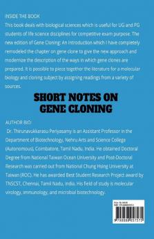 Short Notes on Gene Cloning