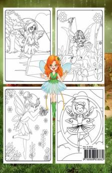 Fairies Coloring Book for Kids : 40 Fantasy Fairy Tale Coloring Pages for Boys and Girls Ages 4-12